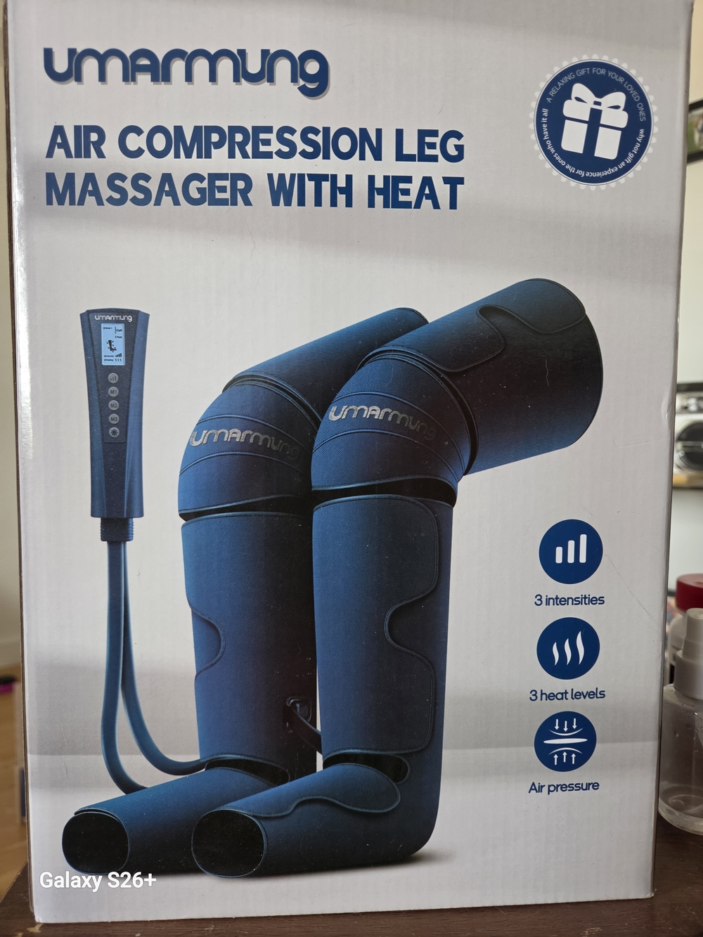 Umarmung UM-04 Air Compression Leg Massager in Deep Blue
